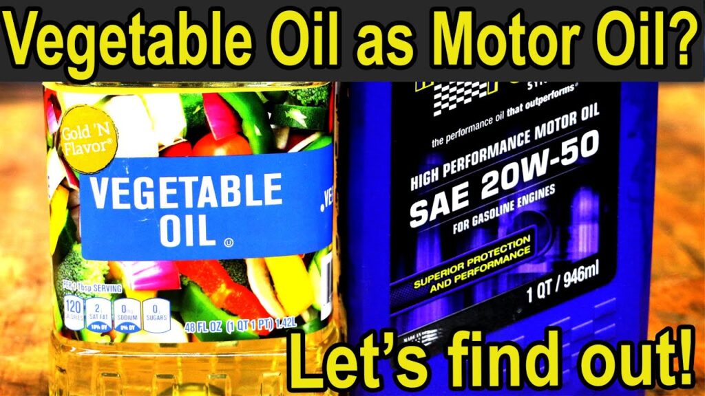 Engine Oil Vs Cooking Oil