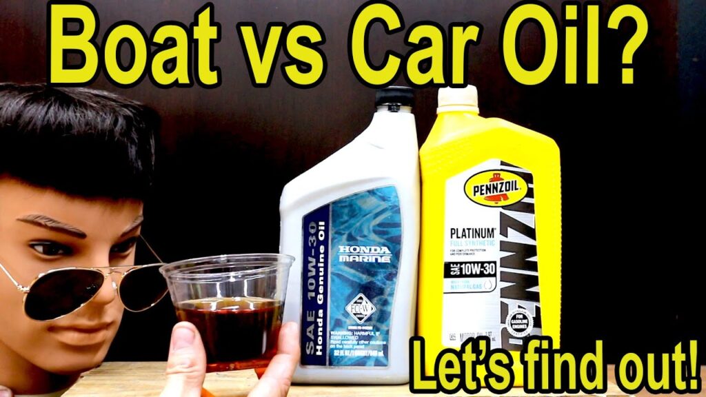 Is Marine Oil the Same As Car Oil?