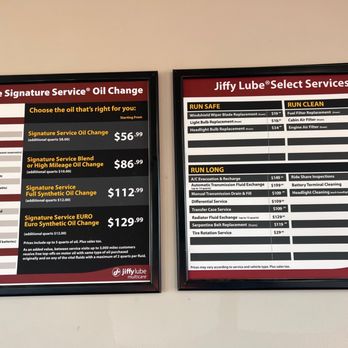 How Much Does Jiffy Lube Oil Change Cost?